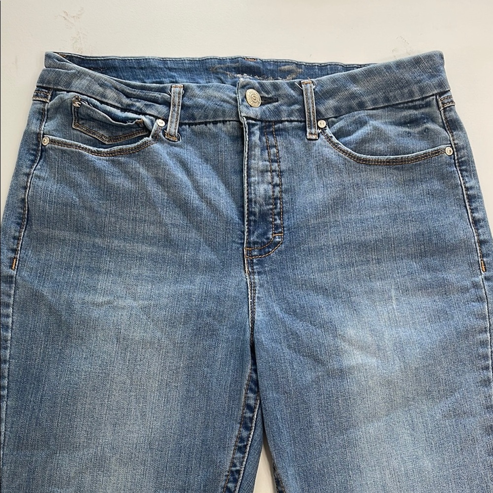Seven7 Blue Skinny Jeans with Natural Wear